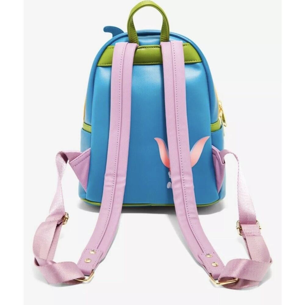 Loungefly Dumbo Mini Backpack BALLOONS Bright Pink & Turquoise Circus DISNEY - Picture 4 of 8
